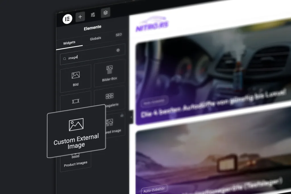 Elementor External Image — Plugin-Logo