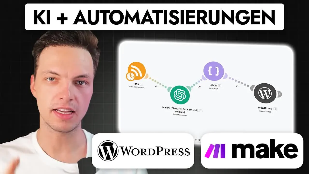 Morten Ohle zeigt zwei KI-Automationen mit Make.com und WordPress